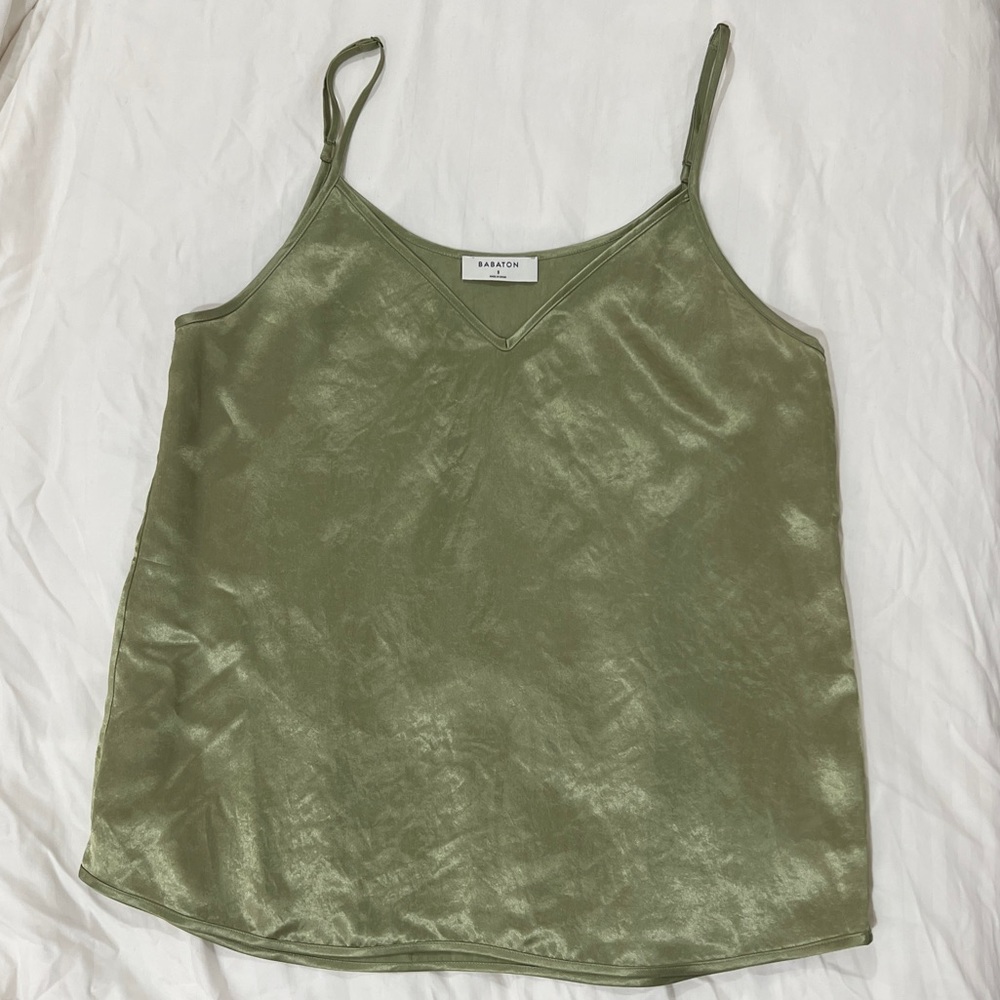 Aritzia Babaton Everly Camisole in Sage Frost